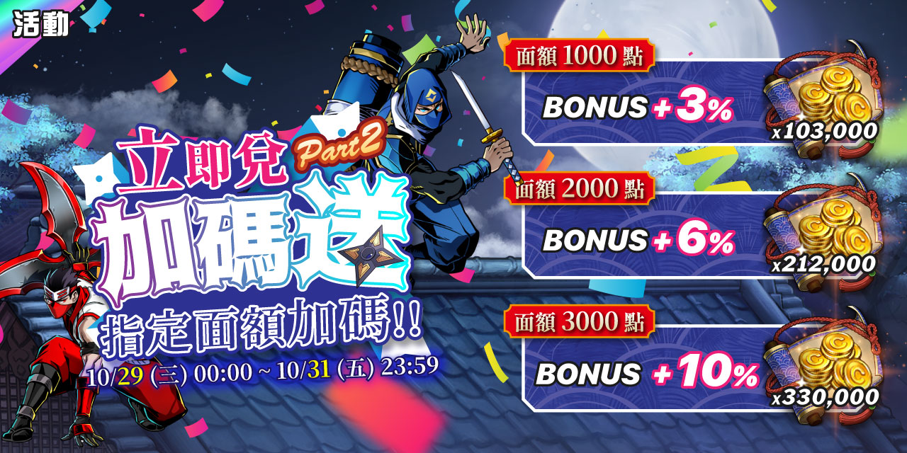 兌換指定面額最高加碼10%！